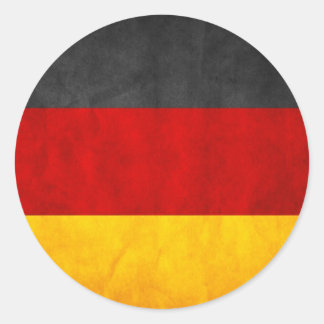 Sticker Rond Drapeau Allemagne