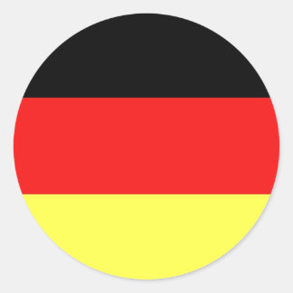 Sticker Rond Drapeau allemand