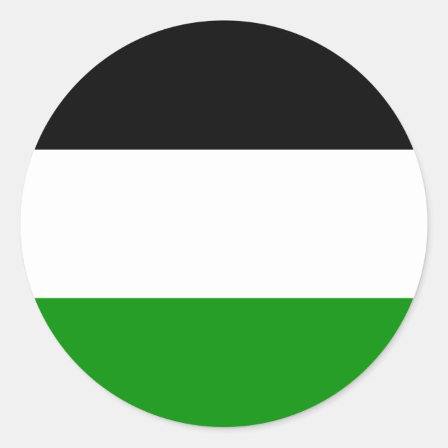 Sticker Rond Drapeau allemand Gelsenkirchen (Devant)