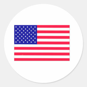 Sticker Rond Drapeau américain 4 juillet