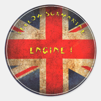 Sticker Rond Drapeau anglais
