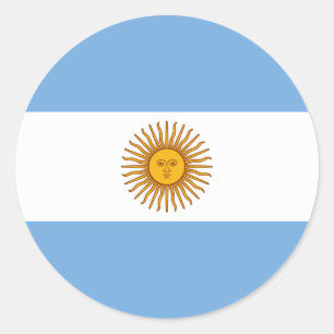 Sticker Rond Drapeau Argentine