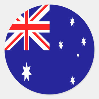 Sticker Rond Drapeau Australie