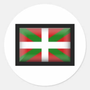 Sticker Rond Drapeau basque País Vasco