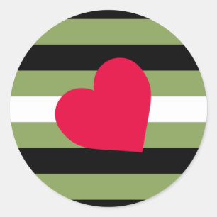 Sticker Rond Drapeau Boi Pride