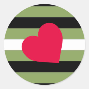 Sticker Rond Drapeau Boi Pride