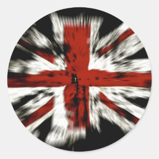 Sticker Rond Drapeau britannique Union Jack