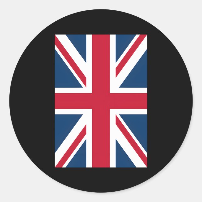 Sticker Rond Drapeau britannique Union Jack (Devant)