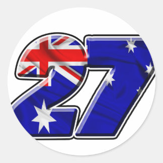 Sticker Rond Drapeau CS27