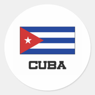 Sticker Rond Drapeau Cuba