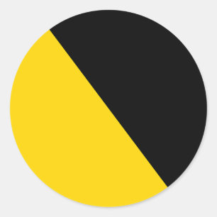 Sticker Rond Drapeau d'Ancap Anarchocapitalist
