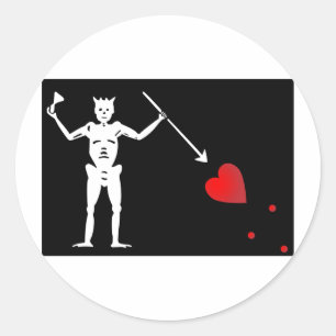 Sticker Rond Drapeau de BlackBeards (Edouard enseignent)