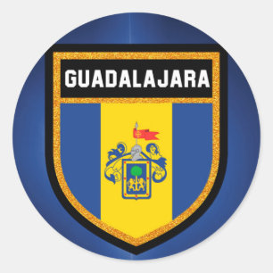 Sticker Rond Drapeau de Guadalajara