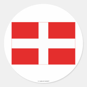 Sticker Rond Drapeau de Haute-Savoie
