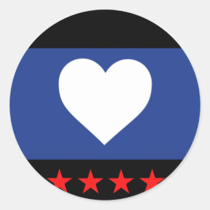 Sticker Rond Drapeau de la Fierté du pied
