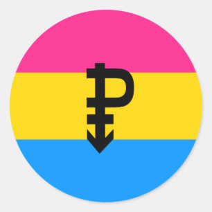 Sticker Rond Drapeau de la fierté transexuelle