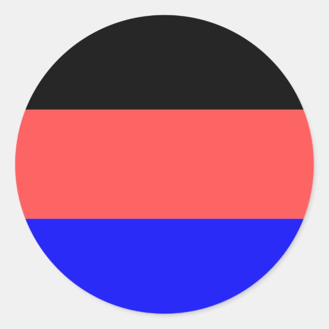Sticker Rond Drapeau de la Frise orientale (Allemagne) (Devant)