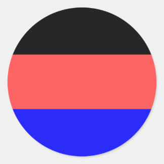 Sticker Rond Drapeau de la Frise orientale (Allemagne)