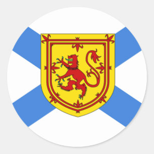 Sticker Rond Drapeau de la Nouvelle-Écosse