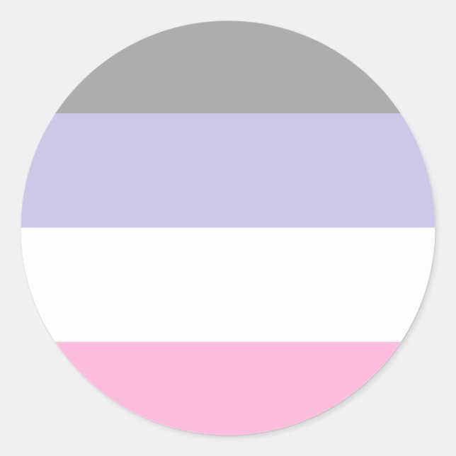 Sticker Rond Drapeau de la Pride (Devant)