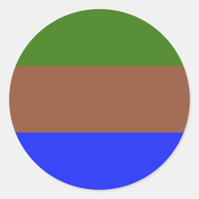 Sticker Rond Drapeau de la Pride (Devant)