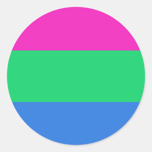Sticker Rond Drapeau de la Pride (Devant)