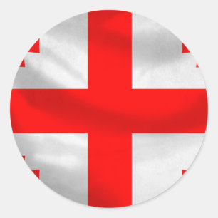 Sticker Rond Drapeau de la République de Géorgie