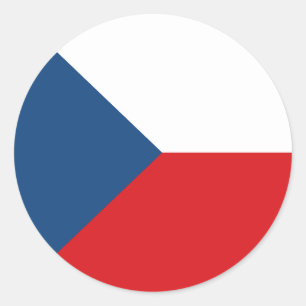 Sticker Rond Drapeau de la République tchèque