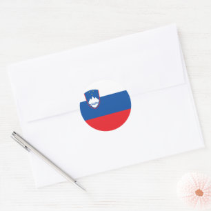Sticker Rond Drapeau de la Slovénie