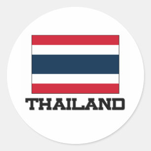 Sticker Rond Drapeau de la Thaïlande