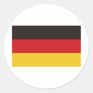 Sticker Rond Drapeau de l'Allemagne