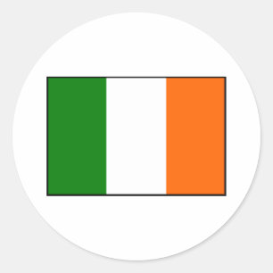 Sticker Rond Drapeau de l'Irlande