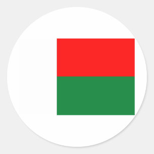 Sticker Rond Drapeau de Madagascar