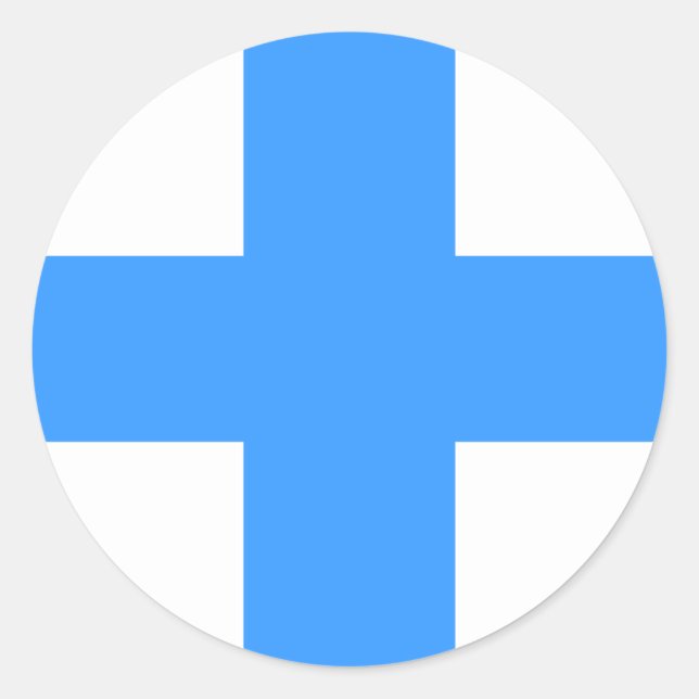 Sticker Rond Drapeau de Marseille (Devant)