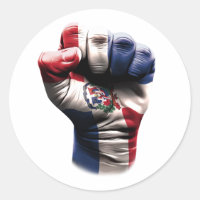 Drapeau de poing républicain Dominicana