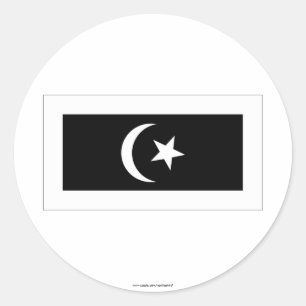 Sticker Rond Drapeau de Terengganu
