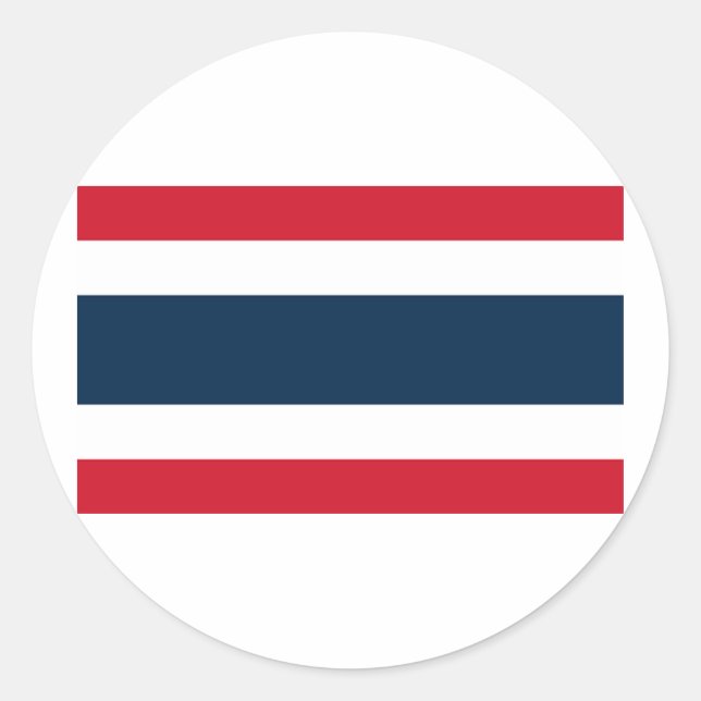 Sticker Rond Drapeau de Thaïlande (Devant)