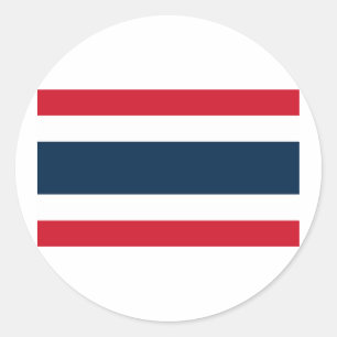 Sticker Rond Drapeau de Thaïlande