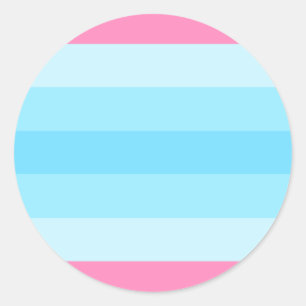 Sticker Rond drapeau de transmasculine