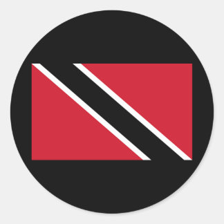 Sticker Rond Drapeau de Trinité-et-Tobago