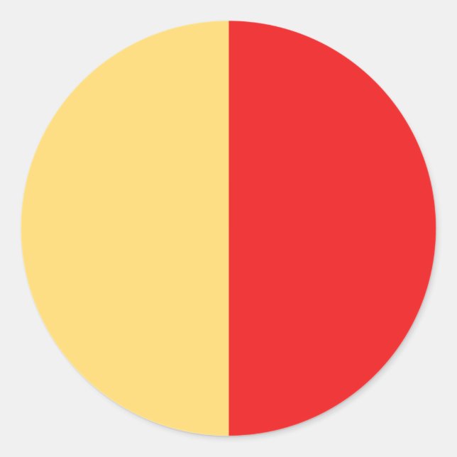 Sticker Rond drapeau des naples (Devant)