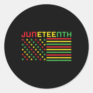 Sticker Rond Drapeau du 18ème - Histoire noire - Ri civil afric