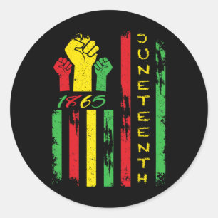 Sticker Rond Drapeau du 19 juin