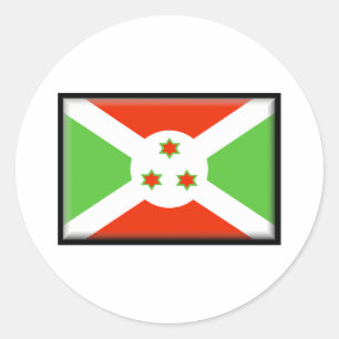 Sticker Rond Drapeau du Burundi
