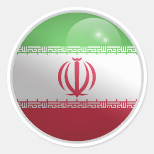 Sticker Rond Drapeau du cercle brillant de l'Inde
