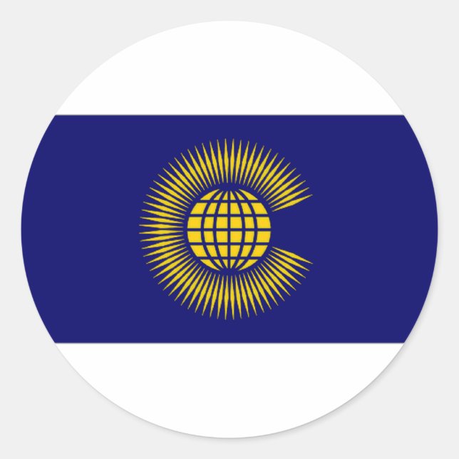 Sticker Rond drapeau du Commonwealth (Devant)