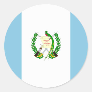 Sticker Rond Drapeau du Guatemala