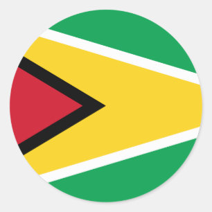 Sticker Rond Drapeau du Guyana (Guyana)