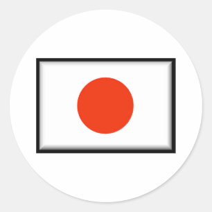 Sticker Rond Drapeau du Japon