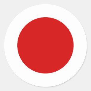 Sticker Rond Drapeau du Japon